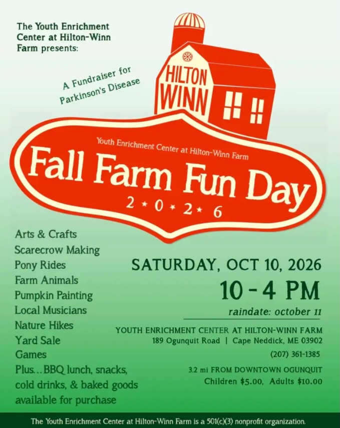 October Activities in Cape Neddick: Fall Farm Fun Day at Hilton Winn Farm
